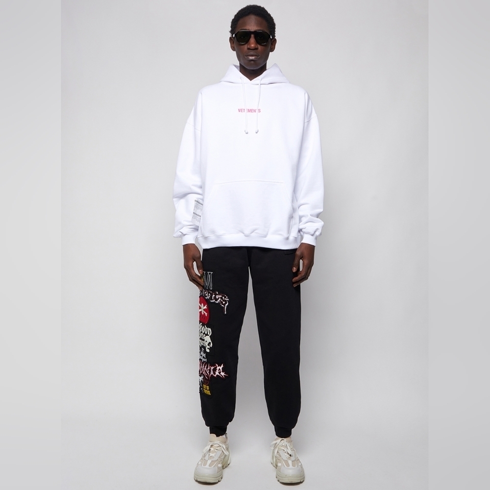 Vetements Unisex white logo hoodie size  XS BNWT